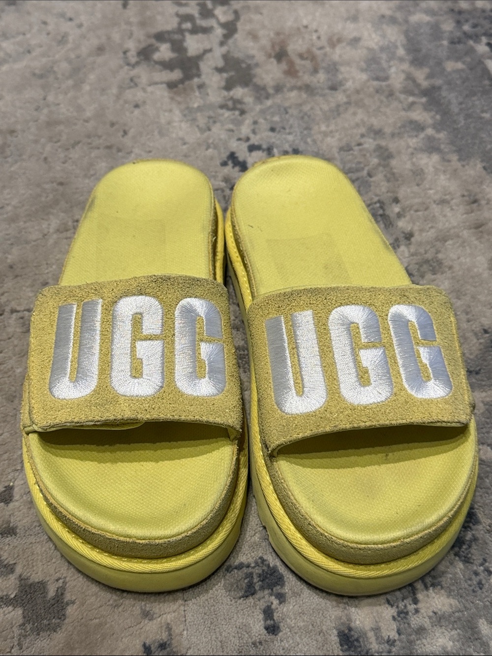 UGG Women’s Yellow Slide Sandals